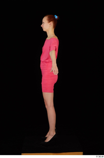 Kyoko clothing pink dress standing whole body 0011.jpg